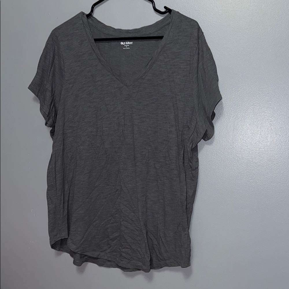 Old Navy Gray Relaxed Short Sleeve T-Shirt